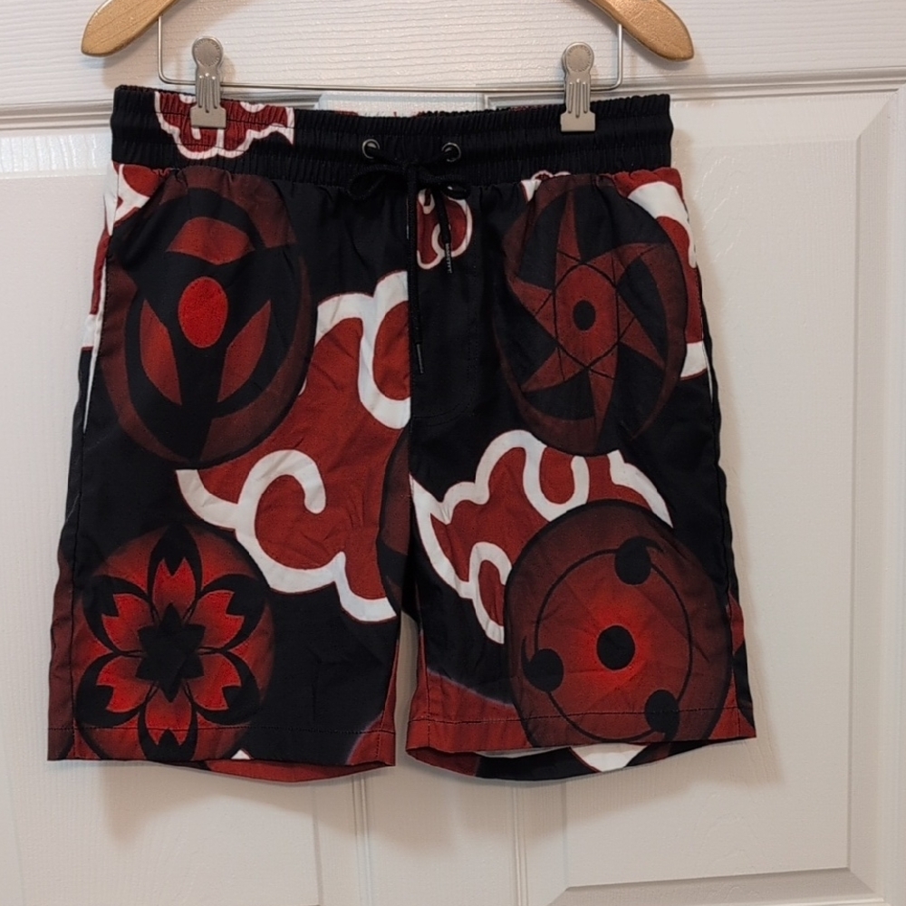 Men's Anime Naruto Swim Trunks Medium
